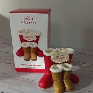 Hallmark Keepsake Ornament Set - Red and Brown Boots